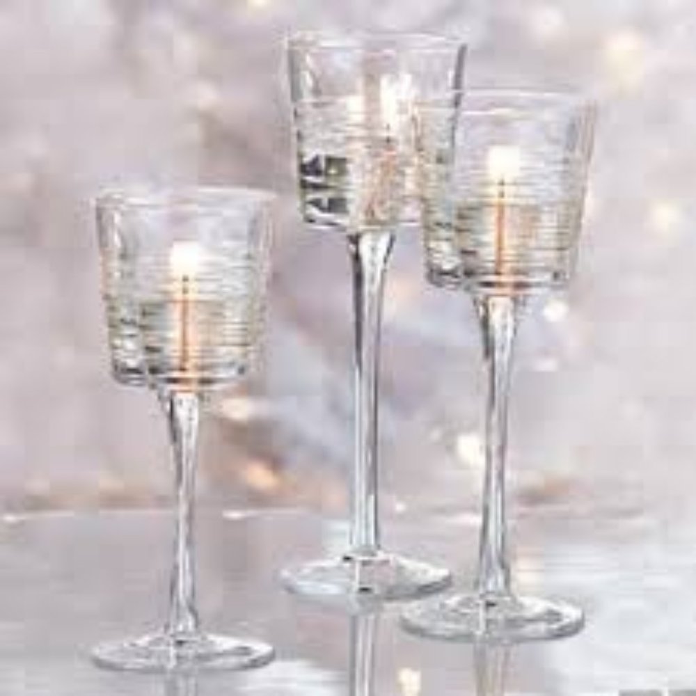 Clear Lines Stemmed Trio